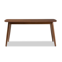 Baxton Studio Flora-Medium Oak-DT Flora Modern Oak Medium Brown Finishing Wood Dining Table